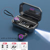 LED Display Bluetooth Sport Headphones WITH Flashlight