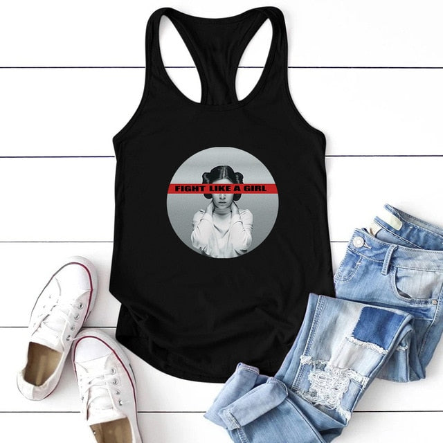 Fight Like a Girl Star Wars Tee Shirt and Tank